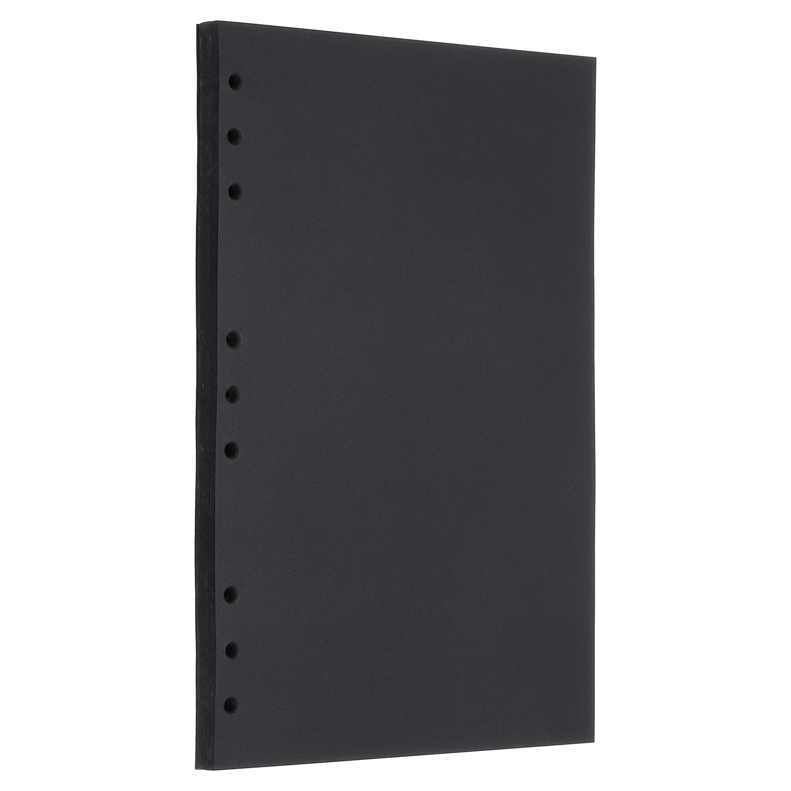Refill Paper, Unlined Blank Kraft Paper 9 Rings, 80 Sheets/160 Pages