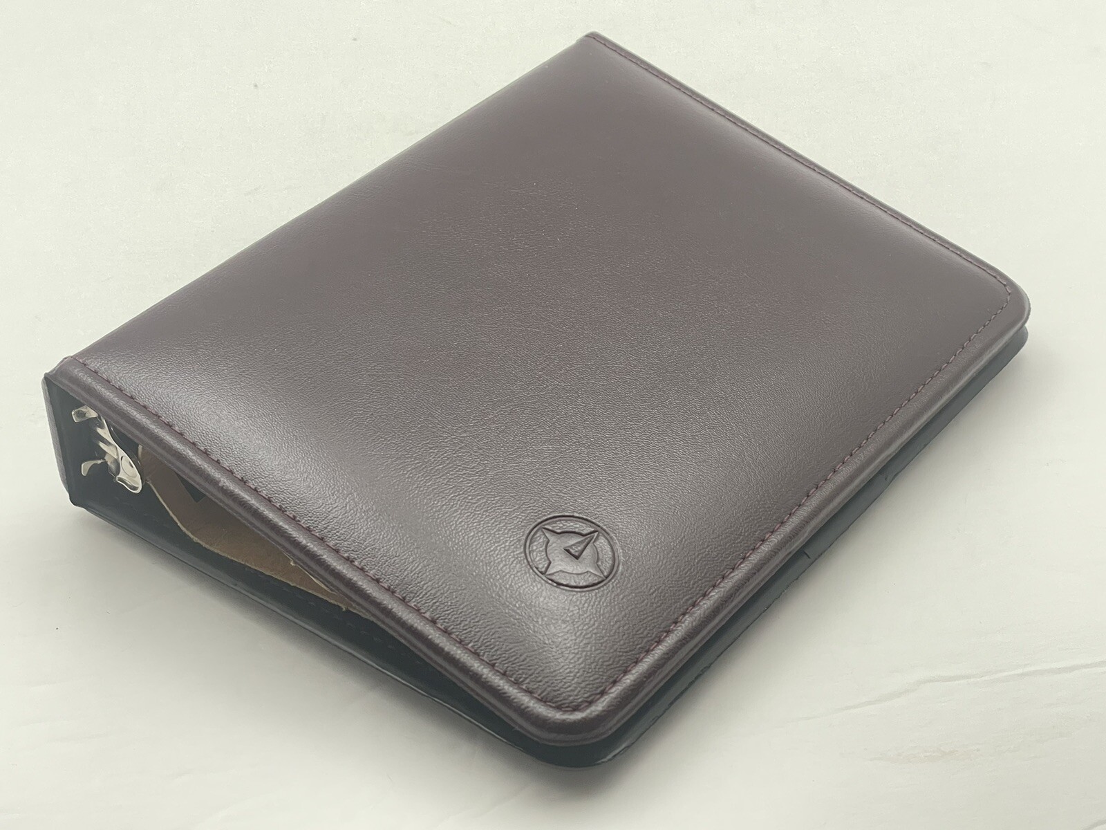 AMB Vinyl Open Burgundy Binder Planner Ring 7.5 x 5.5 inch Made in USA