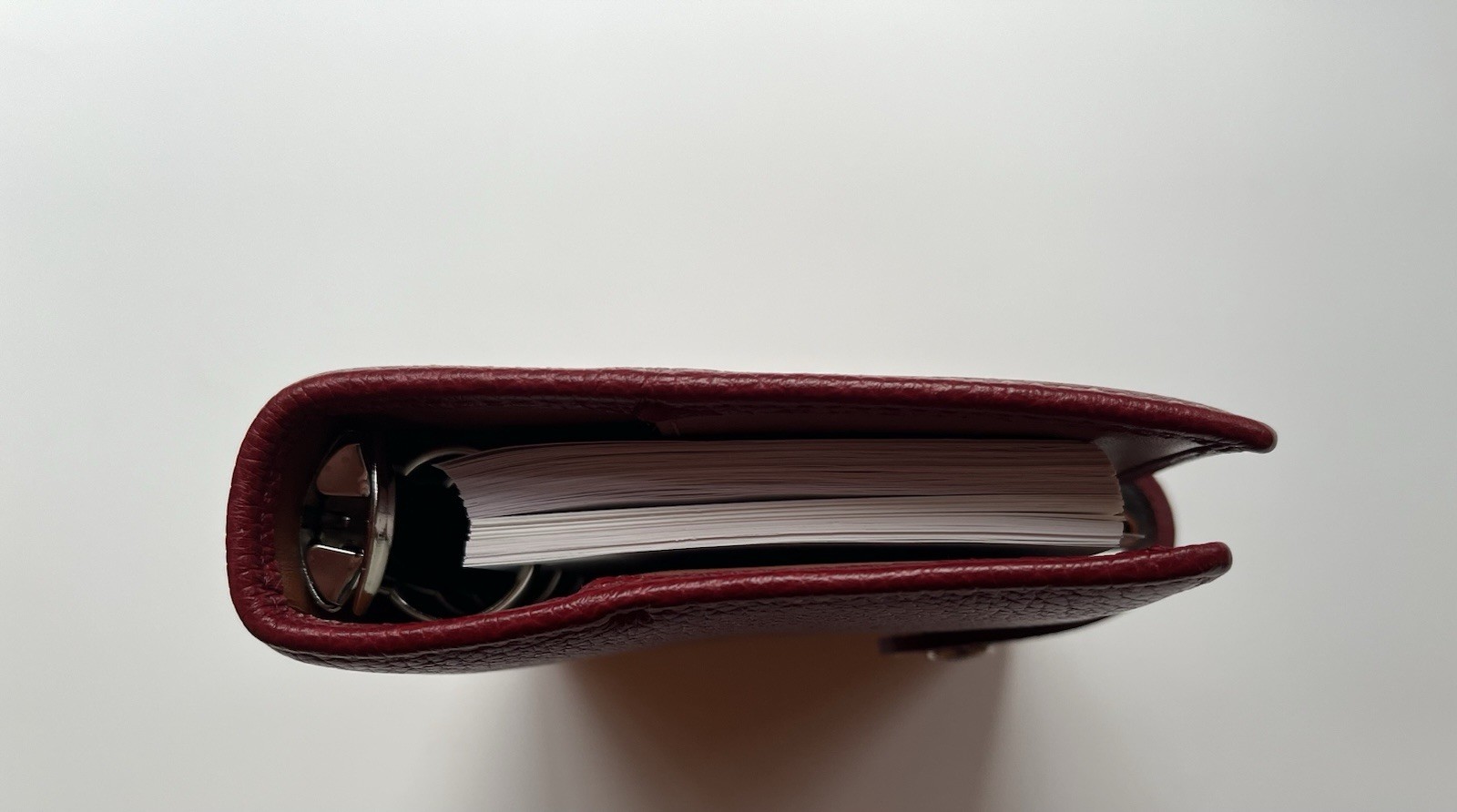 Vtg Y2K Coach Agenda Organizer 2 Toned Leather Red/ Caramel Mini6/ Pocket Size