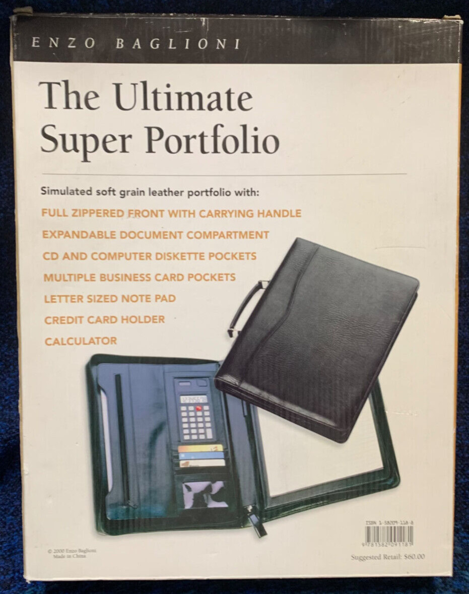 Enzo Baglioni The Ultimate Super Portfolio: Old School, but never used! Vintage