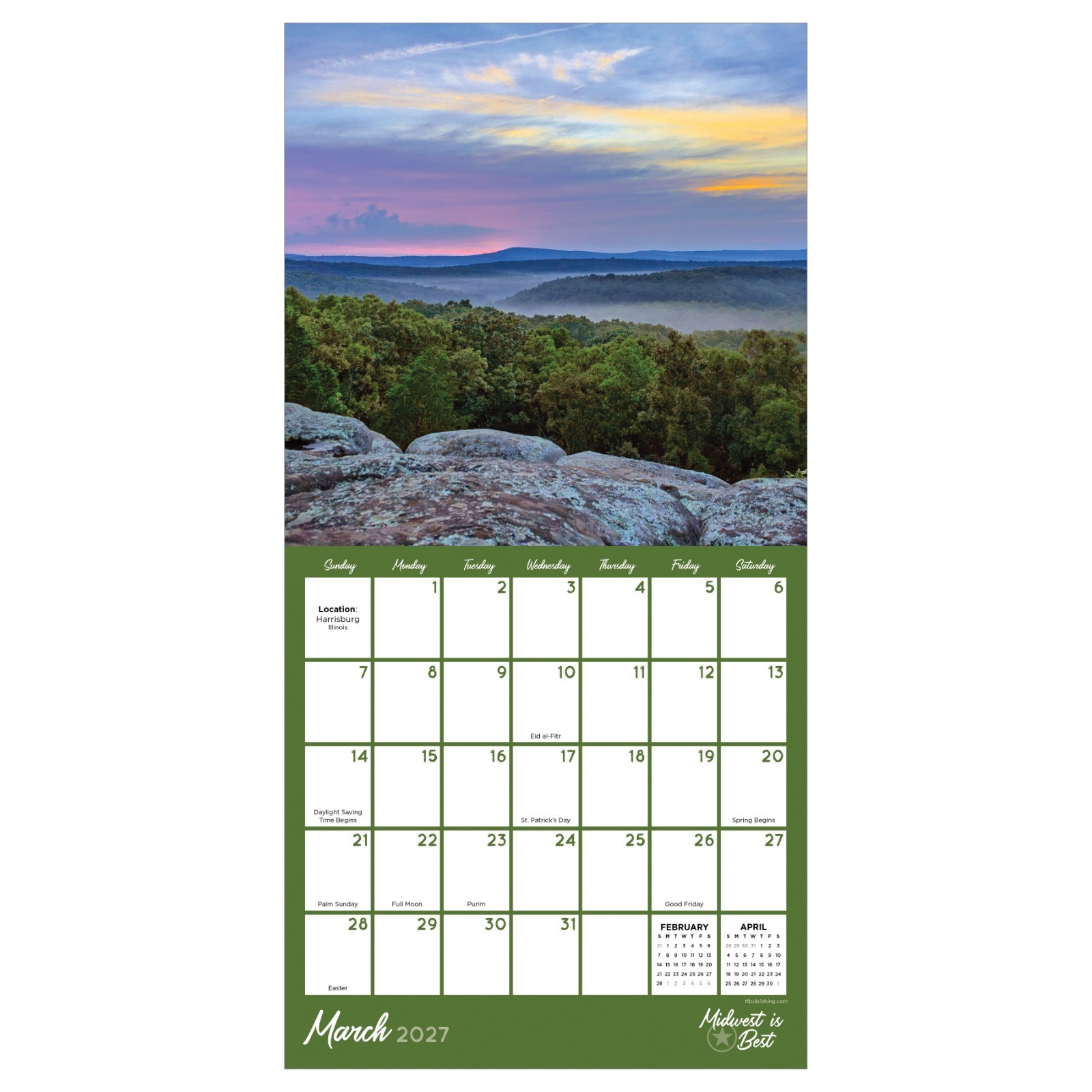 2027 Midwest Is Best Mini Calendar