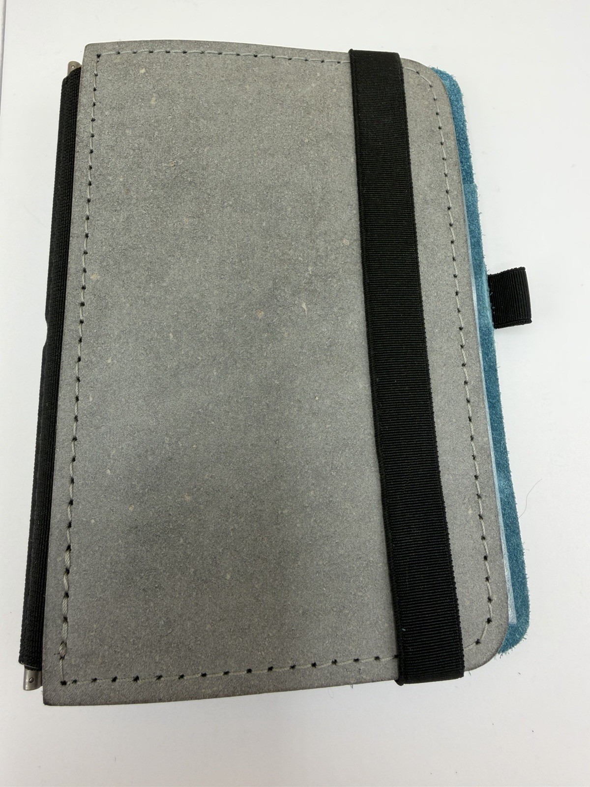 Roterfaden Taschenbegleiter WK_12 A6 Gray Teal Leather Notebook Cover Germany
