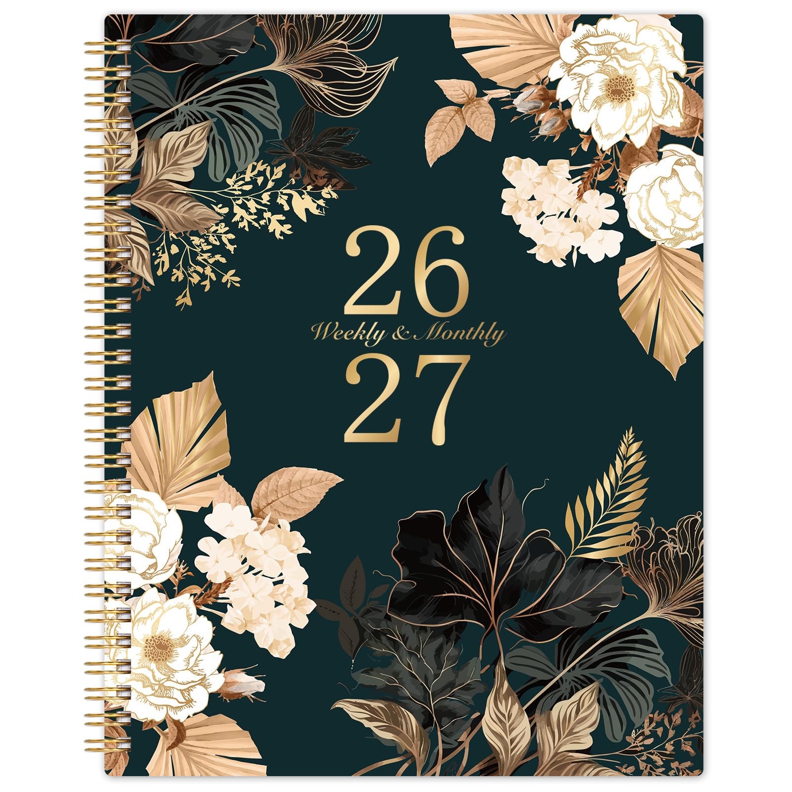2026-2027 Planner – 9″ x 11″, Weekly & Monthly x black
