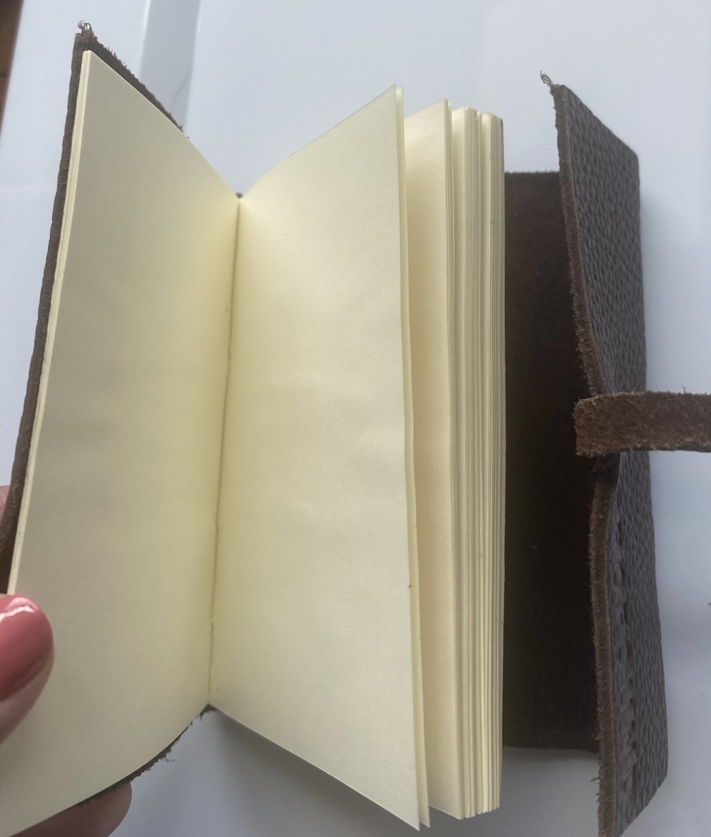 Profound Genuine Leather Journal Pocket Size Pre Owned Not Used! Refillable!!